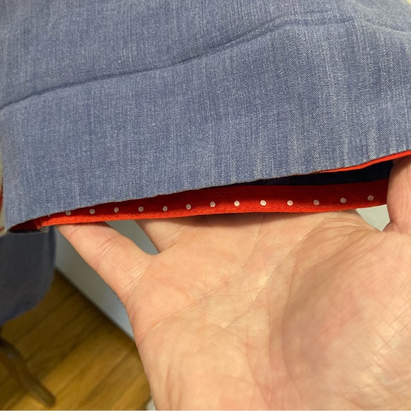 Vintage short sleeve strawberry pattern pocket robe dress mumu smock size M L - Picture 7 of 15